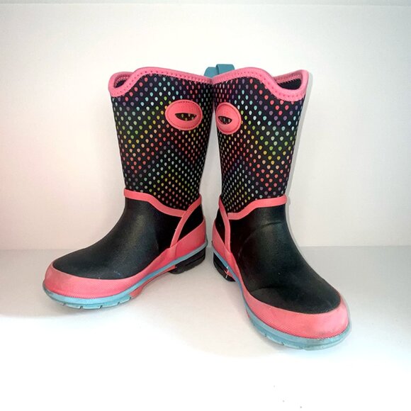 Western Chief Rain Snow Cold Rated Neoprene Waterproof Girl Boots: Sz 11 - Picture 2 of 14